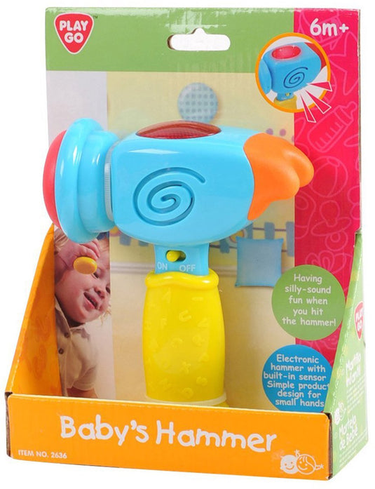 Playgo baby speelgoed hamer met licht en geluid - motoriek.