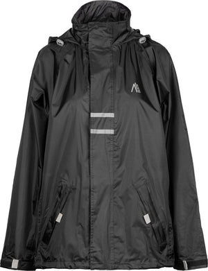 Ralka regenjack waterdicht reflectie - junior - zwart - 176