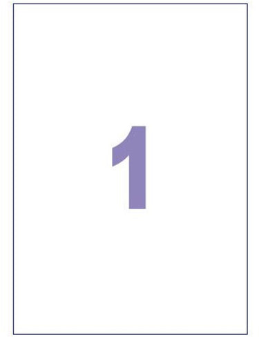 Kangaro etiket - inkjet laser kopieer - 210x297mm - 100 vel - 1 sticker per vel