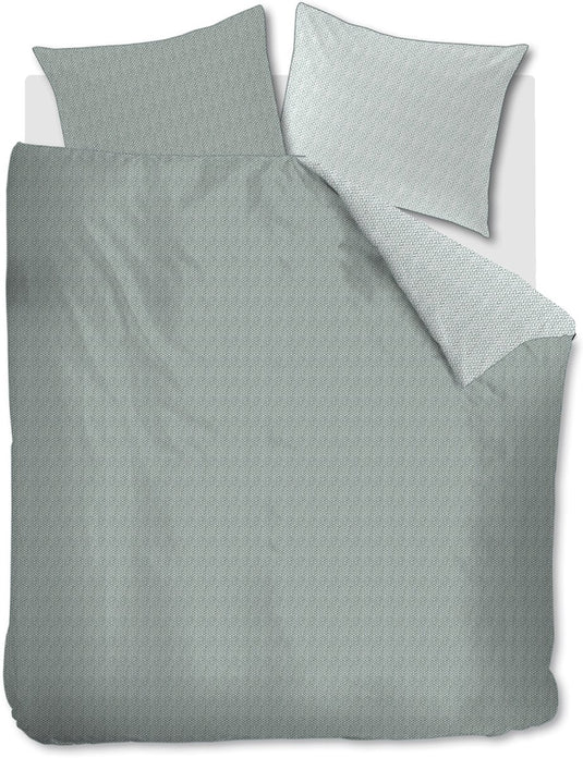 Riviera maison twisted dekbedovertrek - tweepersoons - 200x200 220 - grijsgroen