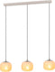 Eglo cominio hanglamp - e27 - 88,5 cm - zandkleurig|taupe - glas