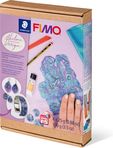 Fimo how-to-create set “abalone design”