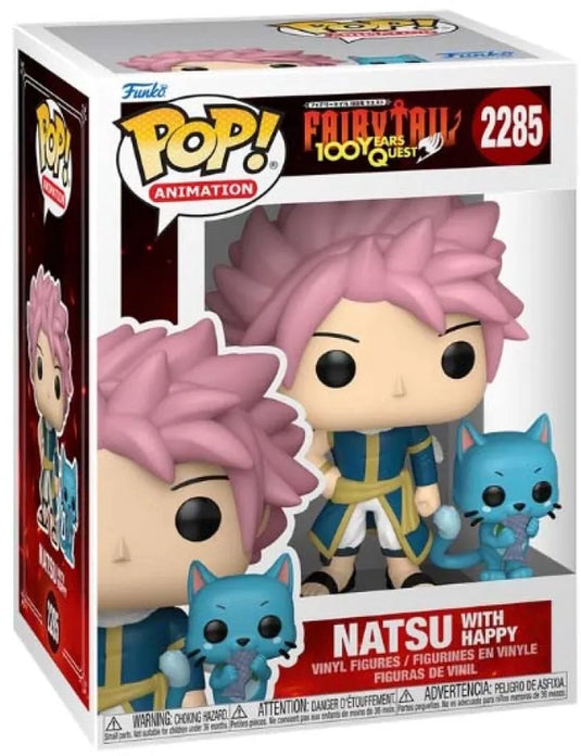 Funko fairy tail natsu happy vinylfiguur 2285 unisex pop! - neutraal - standard