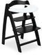Hauck kinderstoel set arketa n play - houten kinderstoel met speelblad - fsc®-gecertificeerd beukenhout - blackwashed