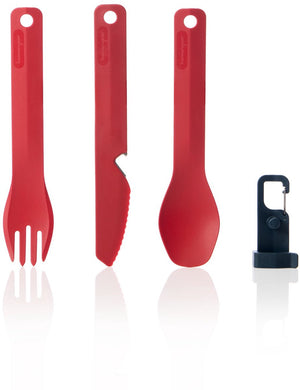 Human gear - gobites bio - bestek - k f s set - red