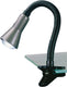 Trio flexo - klemlicht - aluminium - excl. 1x e14 3,5 w - snoerschakelaar - flexibel - klemlamp
