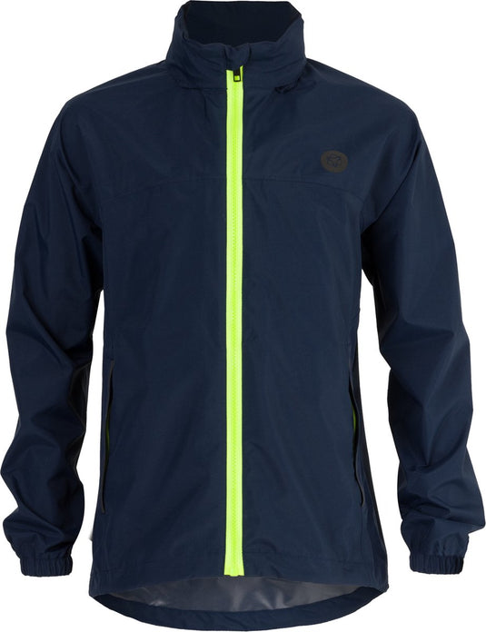 Agu go kids regenjas essential - blauw - 116 - meisjes jongens - waterdicht ademend