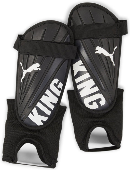 Puma king is ankle unisex scheenbeschermer - black- white