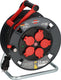 Brennenstuhl professional kabelhaspel 300 ku 2200 (25m kabel in zwart, gemaakt van speciale kunststof, voor gebruik op bouwplaatsen en permanent buitengebruik, made in germany)