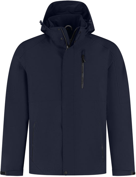 Kjelvik outdoorjas alek donkerblauw