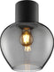 Brilliant ligari - plafondlamp - ø 23 cm - e27 max 1x20w - zwart smoke