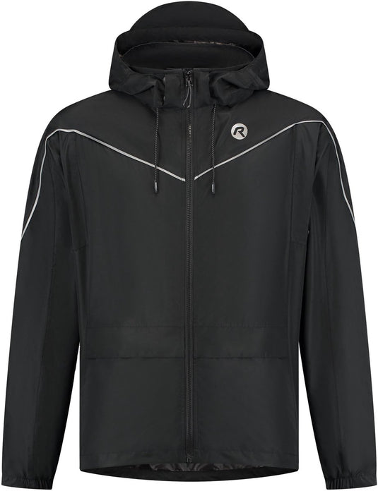Rogelli commuter essential regenpak unisex - waterdicht - zwart - 3xl