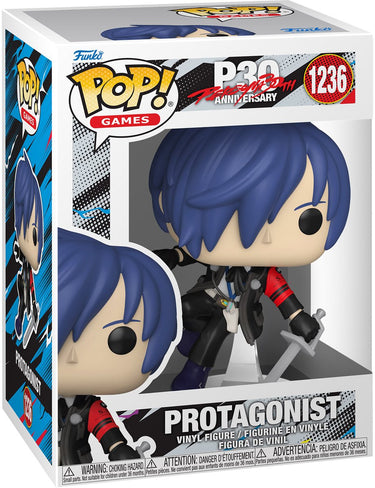 Funko persona 3 pop! games vinyl figure male protagonist (makoto) 9 cm pop! figuur