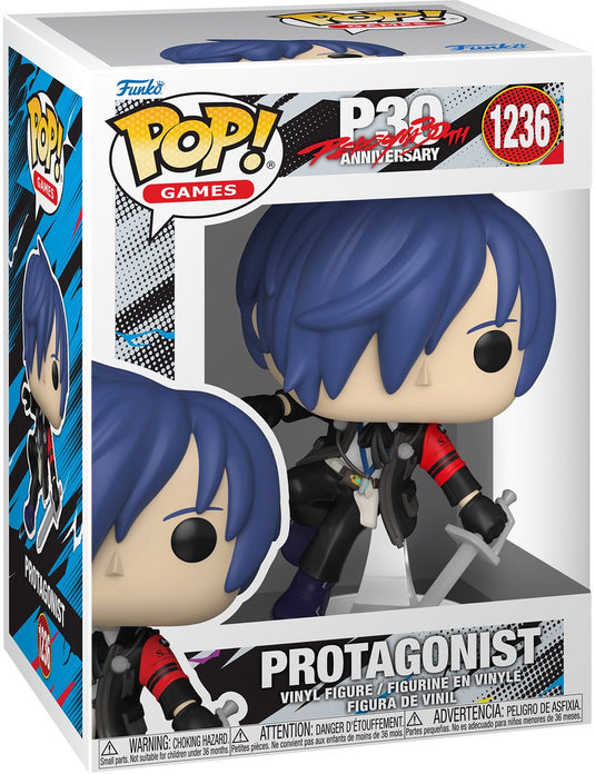 Funko persona 3 pop! games vinyl figure male protagonist (makoto) 9 cm pop! figuur