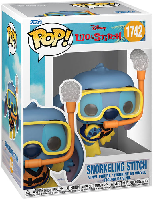 Funko lilo stitch snorkeling stitch vinylfiguur 1742 unisex pop! - neutraal - standard
