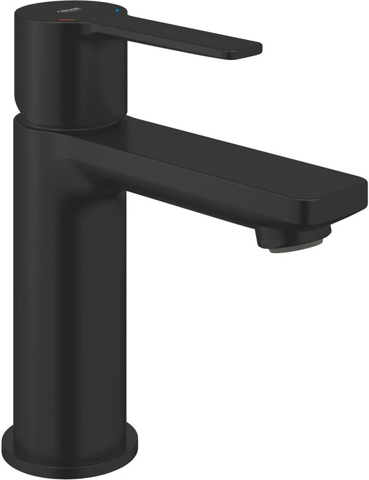 Grohe lineare new xs-size wastafelmengkraan – push-open waste – ecojoy – fastfixation plus – matte black