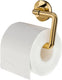 Tiger cooper - wc rolhouder zonder klep - toiletrolhouder - zonder boren - boren of lijmen - goud