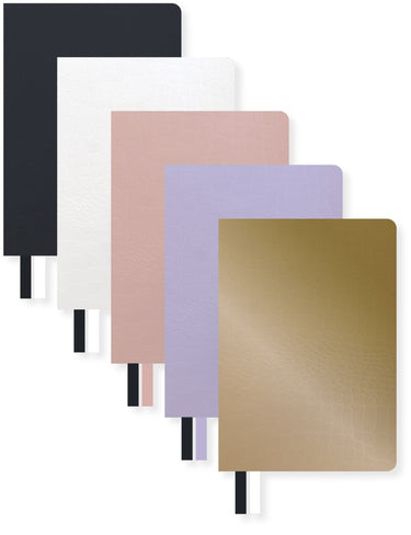 Kangaro notitieboek - pure croco - a6 - lijn - 5 stuks assorti
