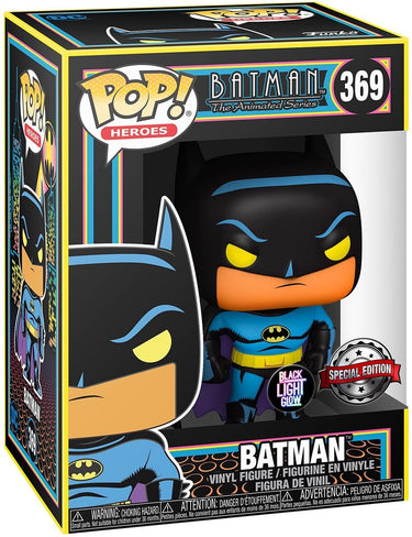 Funko pop heroes: dc batman (black light) - pop #369