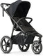 Deryan bolt hardloop kinderwagen - jogging buggy - muggennet - zwart