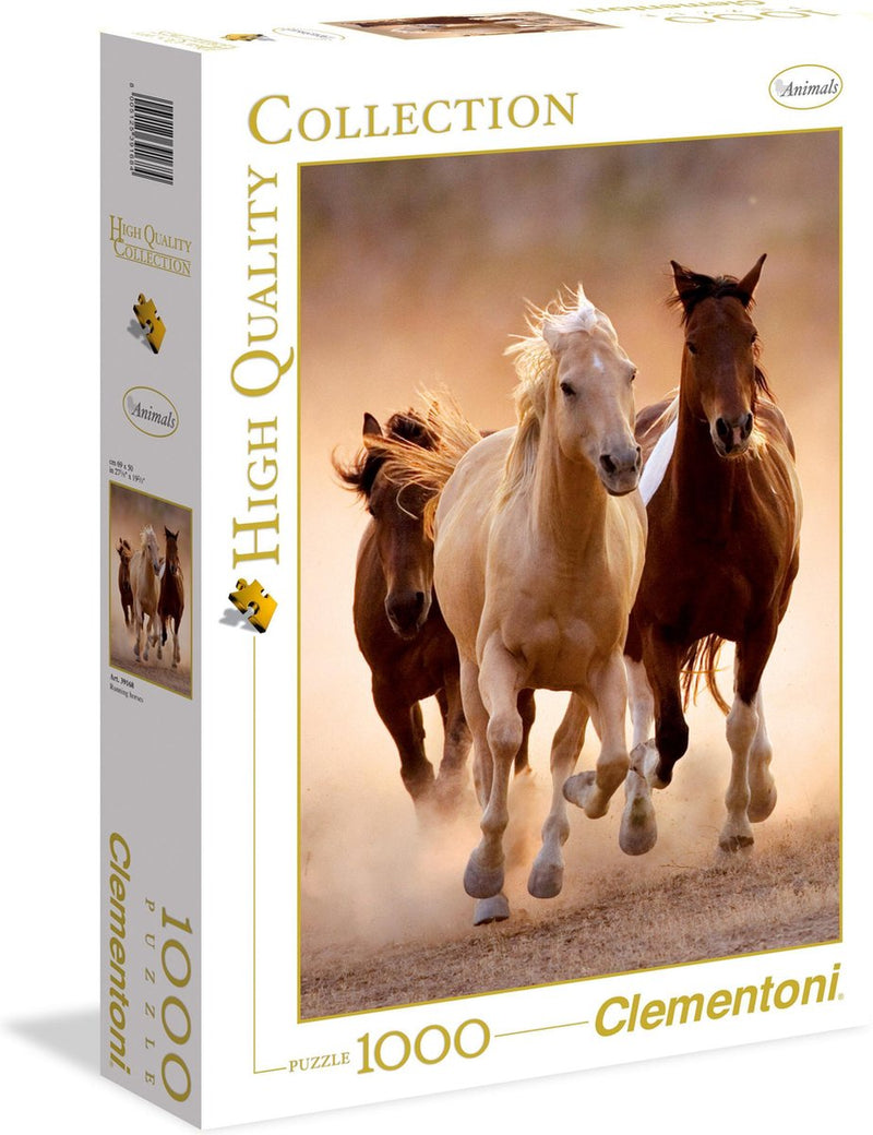 Load image into Gallery viewer, Clementoni puzzel paarden, 1000st.
