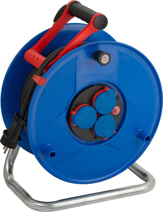 Brennenstuhl garant ip44 kabelhaspel voor bedrijfsmatig en bouwplaatsen, blauw 40 m h07rn-f 3g2,5 blauw