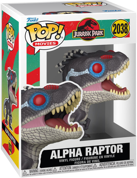 Funko jurassic park alpha raptor vinylfiguur 2038 unisex pop! - neutraal - standard