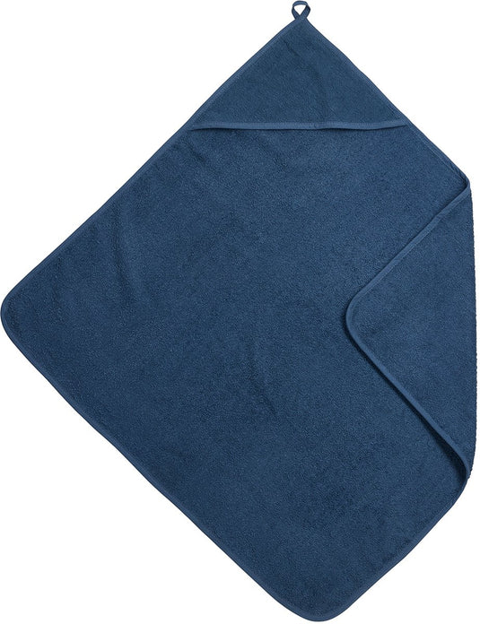 Meyco baby uni badcape - badstof - indigo - 75x75cm