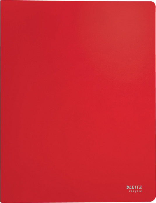 Leitz recycle showalbum a4 - 40 hoezen - 90% pre- en post-consumer gerecycled plastic - rood