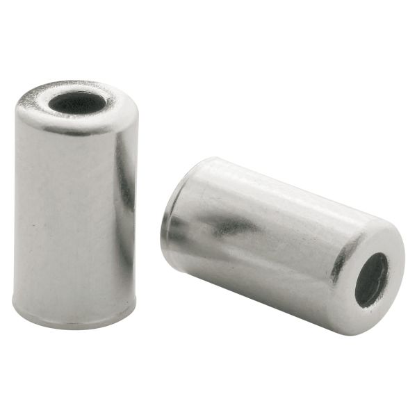 Load image into Gallery viewer, kabelhoedjes messing 5 mm zilver 200 stuks
