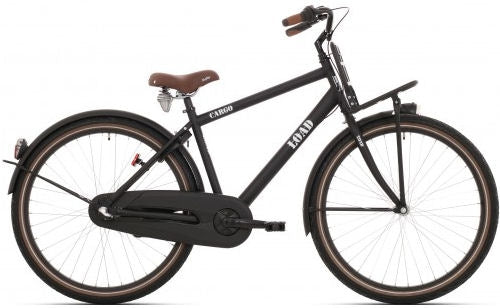 Bikefun Load 24" boys bicycle with 3 gears and brake hub - matt black