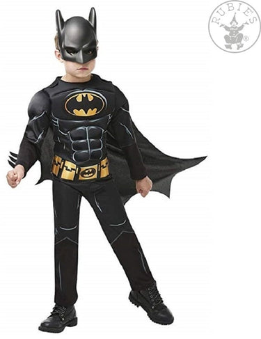 Rubies rubie's batman verkleedkostuum jongens zwart maat 116