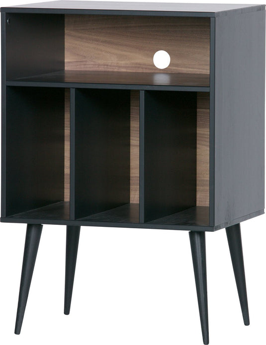 Woood james kastje - grenen - zwart noten - 83x60x44