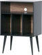 Woood james kastje - grenen - zwart noten - 83x60x44