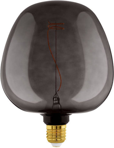 Eglo led lamp - e27 - ø 19 cm - g190 - zwart - 2000k - dimbaar