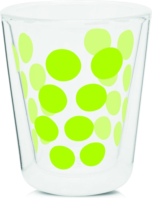 Zak!designs dotdot koffiebeker - dubbelwandig - 20 cl - groen