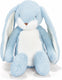 Bunnies by the bay floppy nibble konijn - knuffeldier - knuffel voor kinderen - geborduurde details - 44 cm - blauw