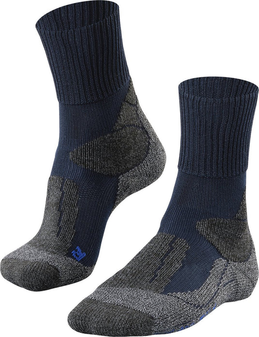 Falke tk1 cool anti-blaar dik lyocell functioneel materiaal wandelsokken heren blauw - maat 42-43