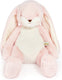 Bunnies by the bay nibble konijn - knuffeldier - geborduurde details - 38 cm - roze