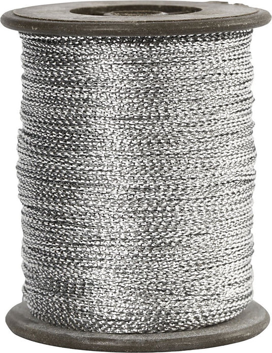 Creotime zilverdraad, dikte 0,5 mm, zilver, 100 m