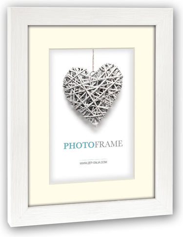 Zep - houten fotolijst taupe met passe-partout regent 2 formaat 20x30 30x40 cm - v32342