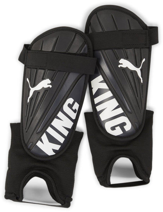 Puma king is ankle unisex scheenbeschermer - black- white