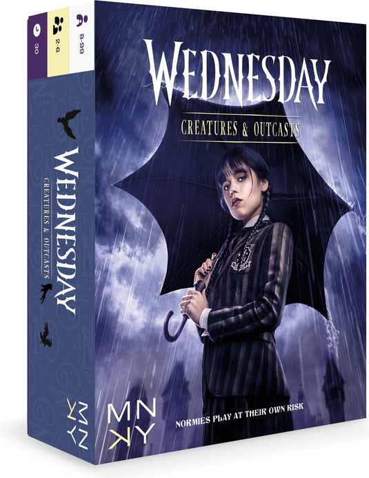 Mnky entertainment spel creatures and outcasts kaartspel wednesday voor kinderen en volwassenen.