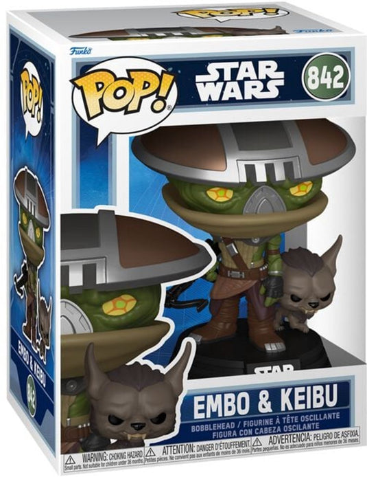 Funko star wars the mandalorian - embo keibu vinylfiguur 842 unisex pop! - neutraal - standard