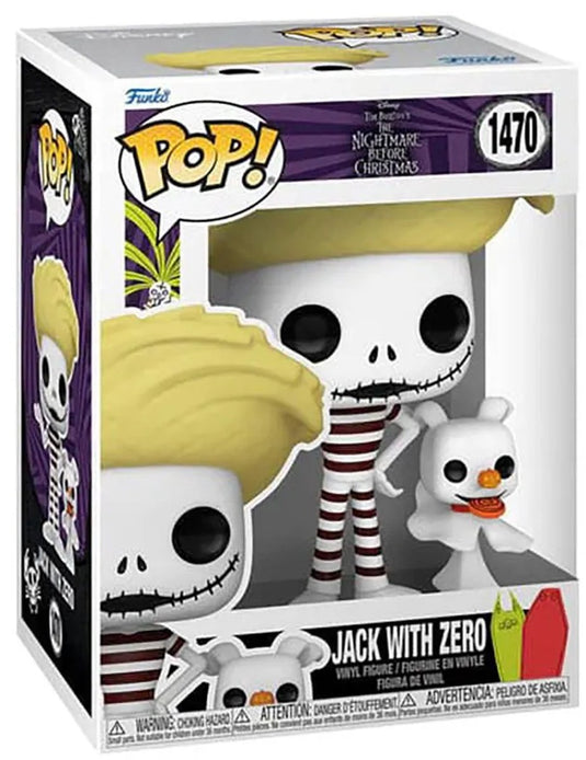 Funko! funko pop! 1470 - jack with zero beach - nightmare before christmas