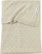 Meyco baby ajour ledikant deken - bamboe - soft sand - 100x150cm - 0.3 tog