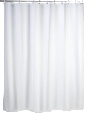 Wenko anti-schimmel douchegordijn wit 180x200cm polyester - inclusief ophangringen - waterdicht - wasbaar - sneldrogend