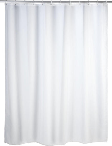 Wenko anti-schimmel douchegordijn wit 180x200cm polyester - inclusief ophangringen - waterdicht - wasbaar - sneldrogend