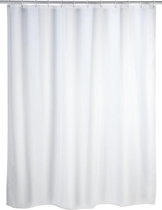 Wenko anti-schimmel douchegordijn wit 180x200cm polyester - inclusief ophangringen - waterdicht - wasbaar - sneldrogend