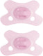 Difrax fopspeen dental - 0 tot 6 maanden - lichtroze - 2 stuks